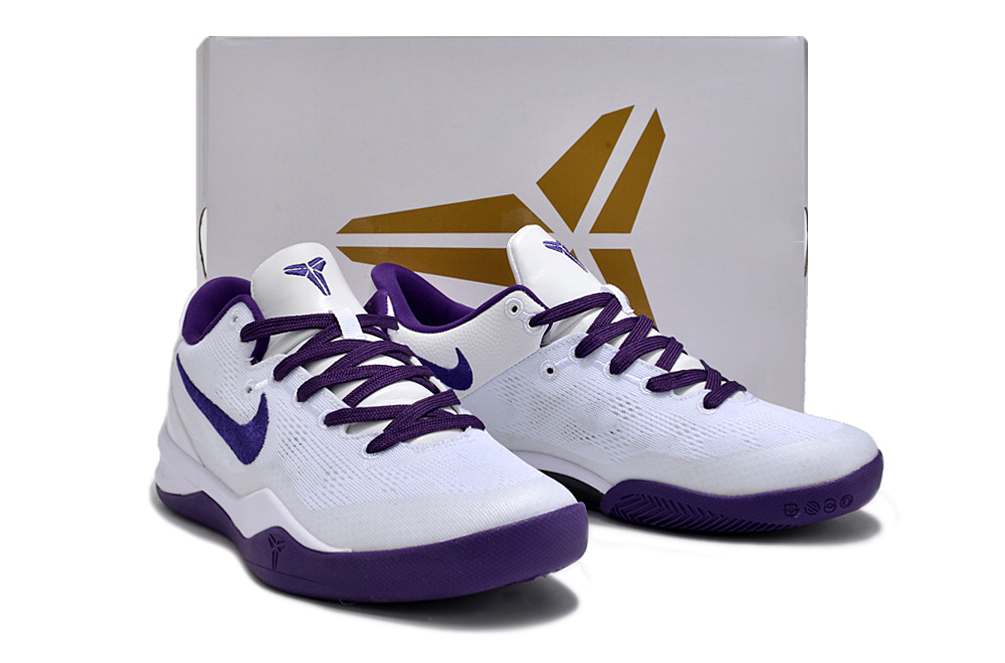 Nike Kobe 8 kids White purple